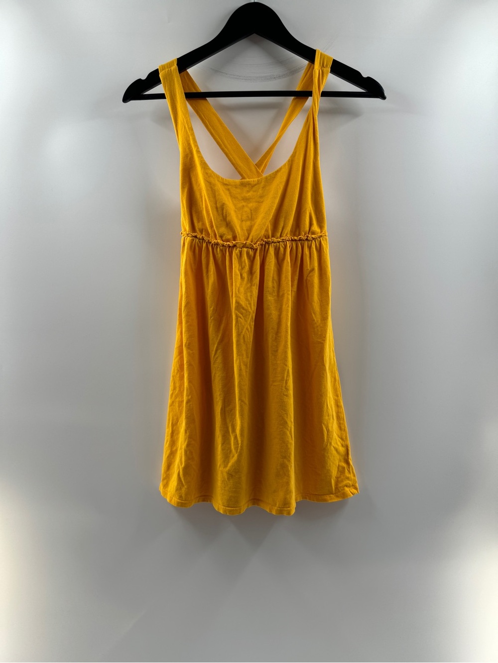 Mossimo Supply Co Mustard Yellow Criss Cross Back Tank Dress – Women’s XS